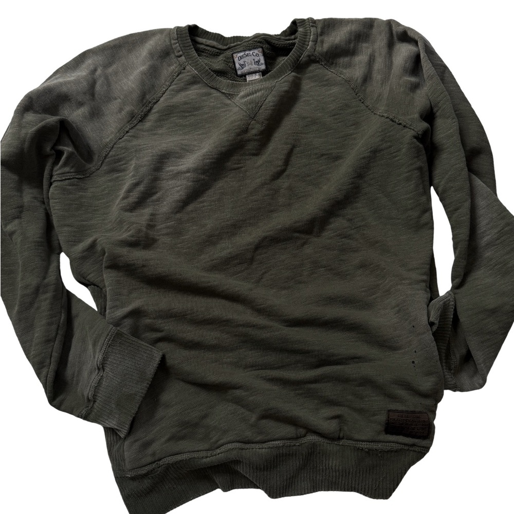 Diesel Men's Olive Crewneck Sweater